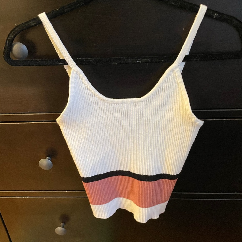 white tank top